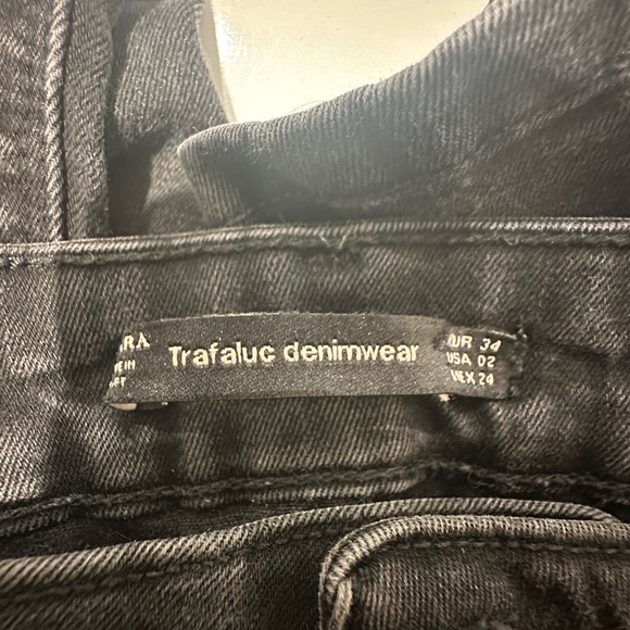 Zara black denim size 2 - Picture 4 of 4